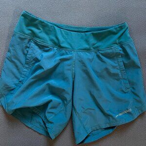 Brooks Women's Small Teal Running Shorts, 5" Inseam